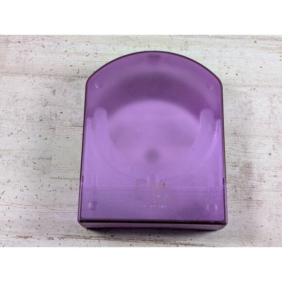 Rumours CD Holder Case Translucent Clear Purple Rigid Clamshell 10-Disk VTG Y2K - Picture 4 of 9